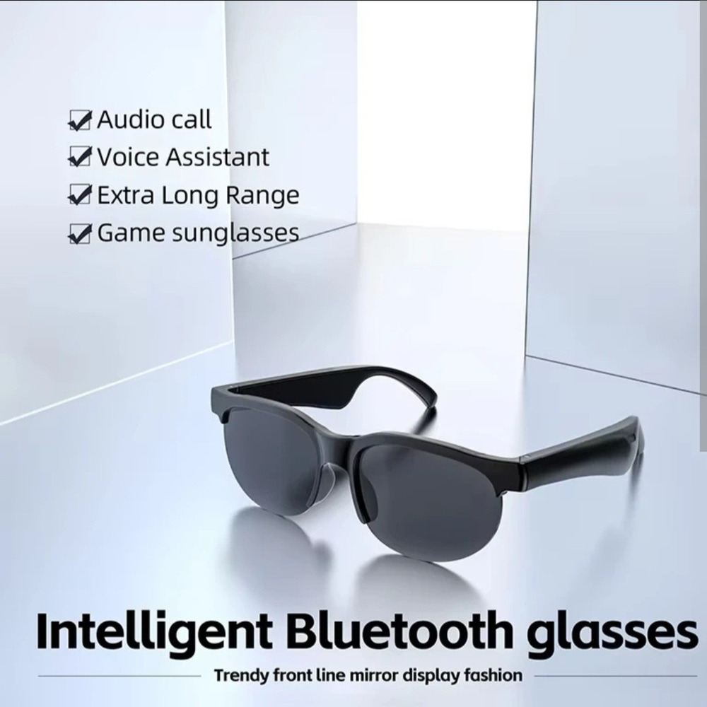 New Smart Glasses Bluetooth-Audio Glasses AI Translate Stereo Music Call Headset